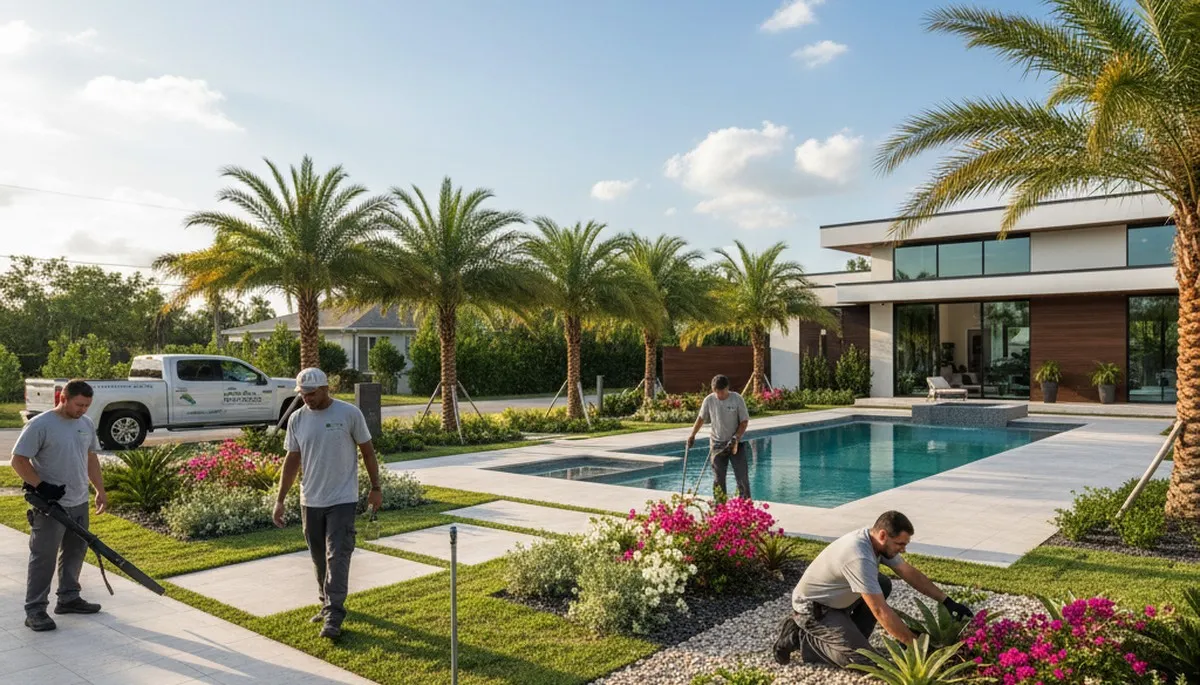 West Palm Beach, FL landscaping service for lawn care and yard maintenance