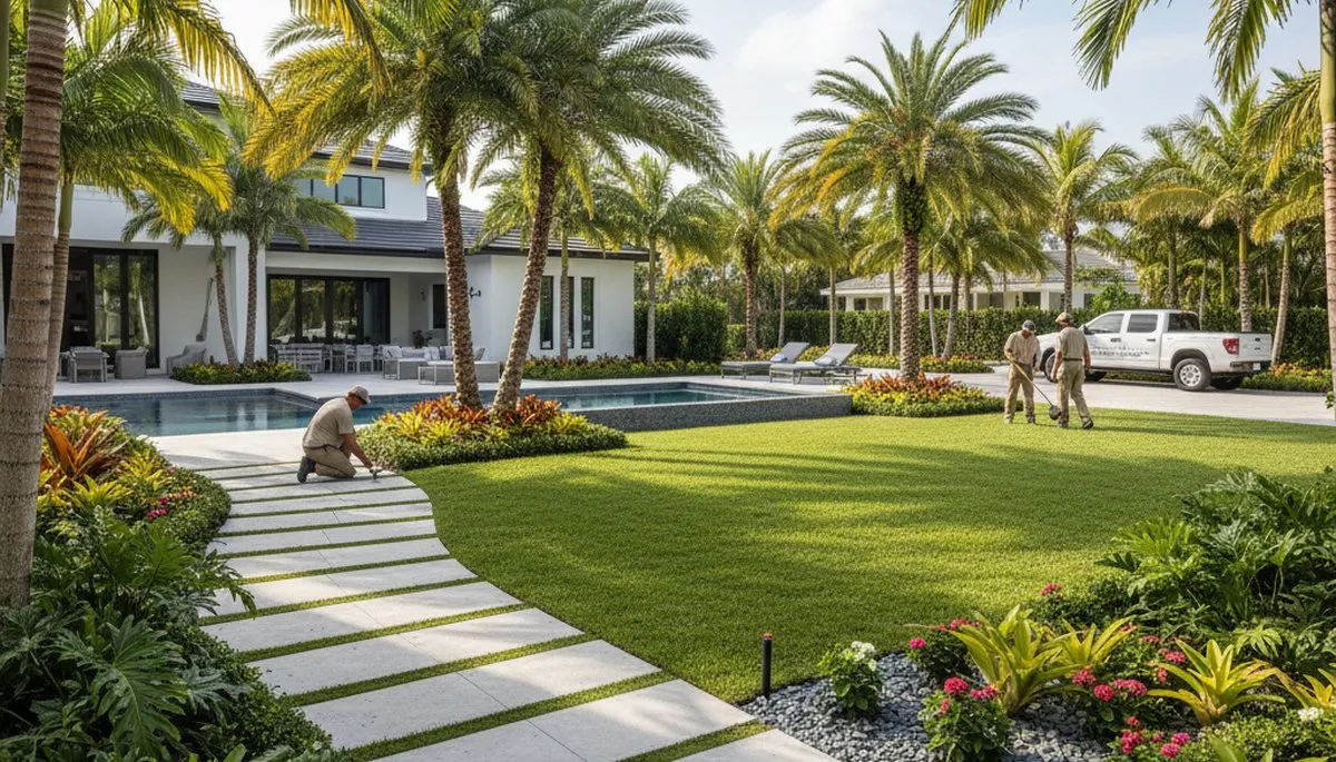 West Palm Beach, FL landscaping services for lawn maintenance and yard care